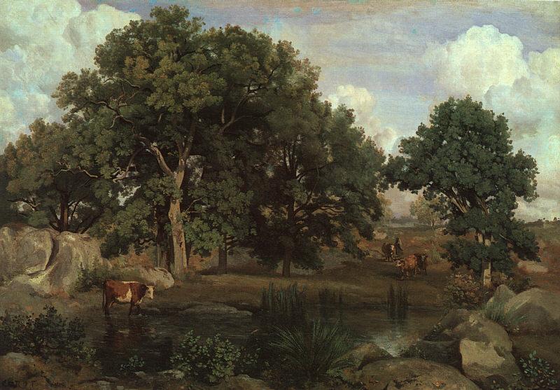  Jean Baptiste Camille  Corot Forest of Fontainebleau